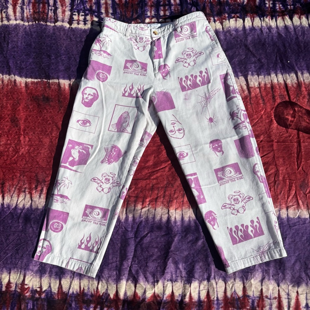 Urban Outfitters Purple Graphic Pants